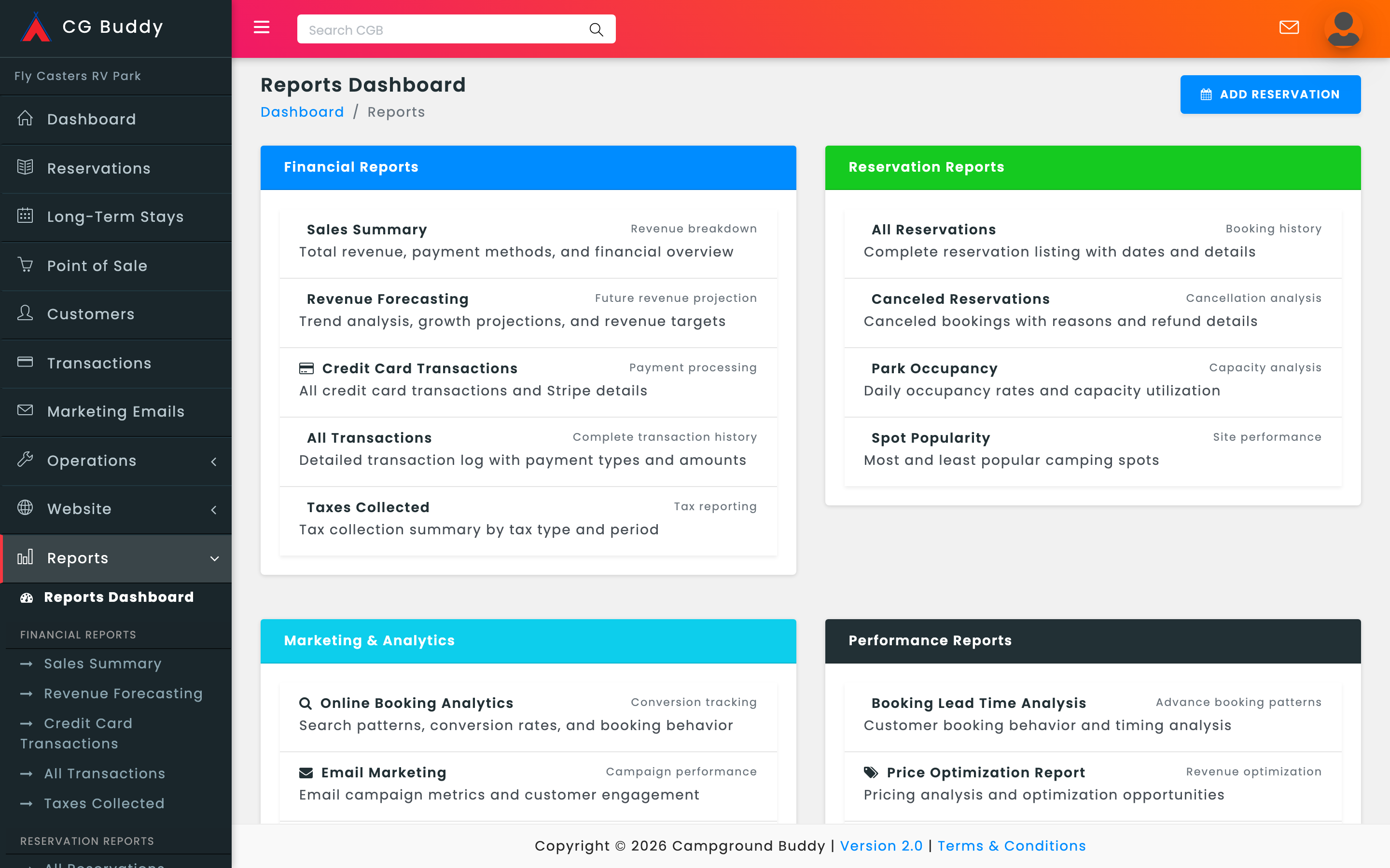 Reservation Management